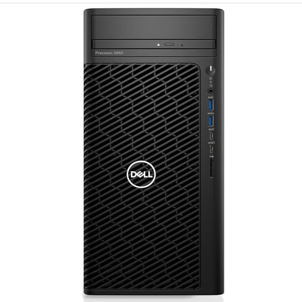 Máy tính trạm Dell Precision 3680 Tower, i7-14700, 16GB, 256GB SSD, 1TB SSD, T400 4GB, KB, M, 300W PSU, Ubuntu, 3Y WTY
